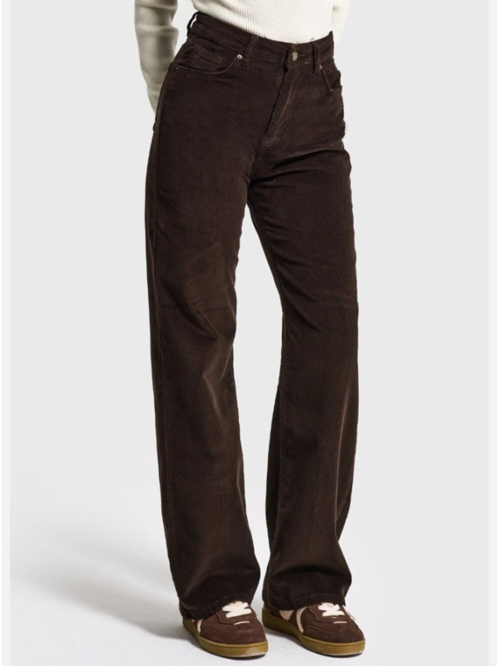 Brown corduroy straight leg pants size XS